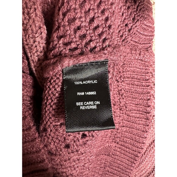 Torrid Sweater Womens 2X Pink Ombre V Neck Open Knit 3/4 Sleeve Cable Tunic - Picture 4 of 5